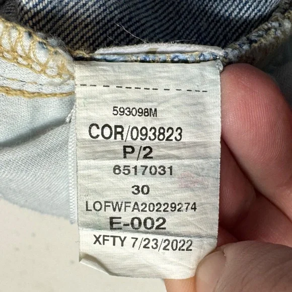 Loft The Slim Flare High Rise Raw Hem Jeans 30 10 made & loved boho trendy - Picture 14 of 16